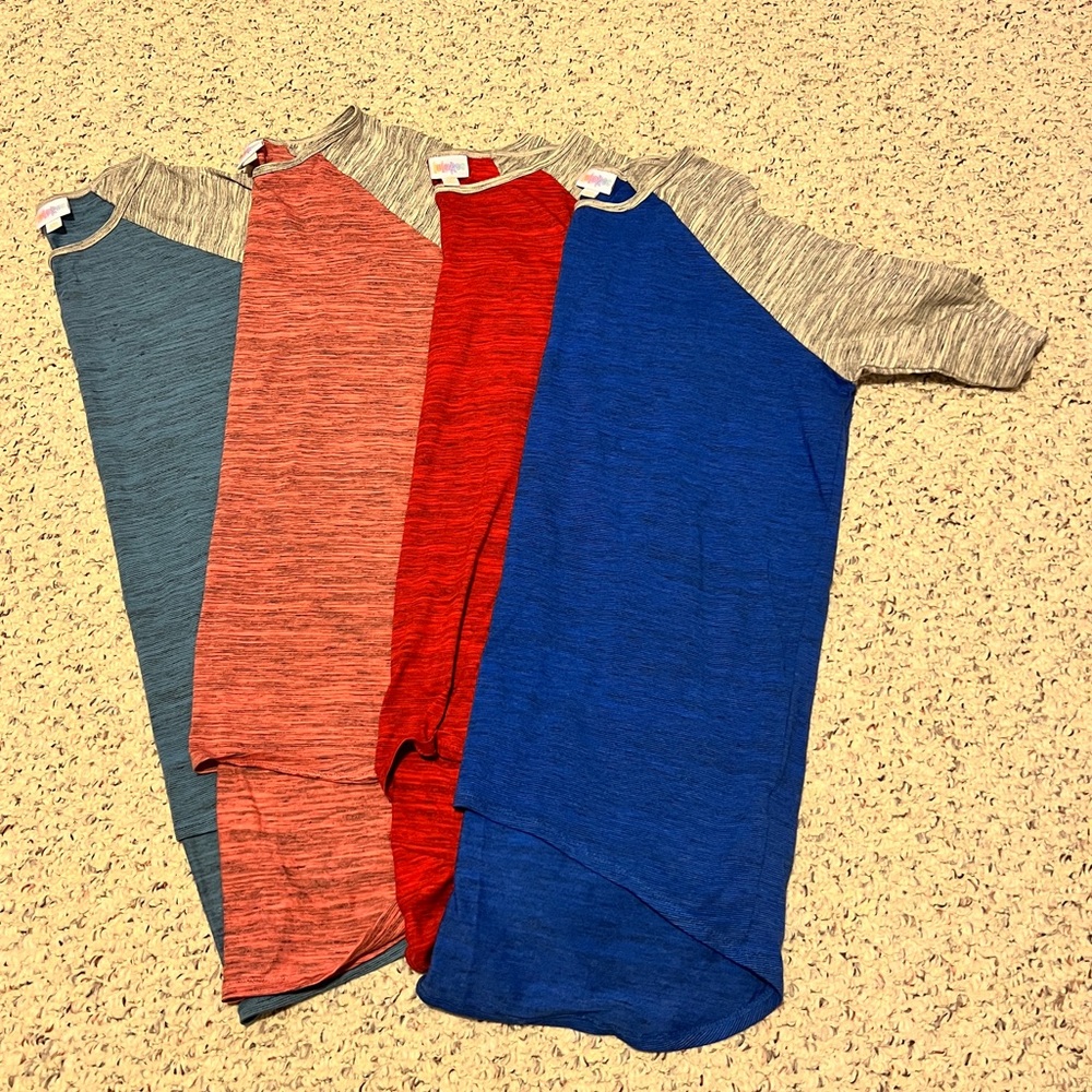 Bundle of 4 LuLaRoe Irma XXS. Worn once or not at all.